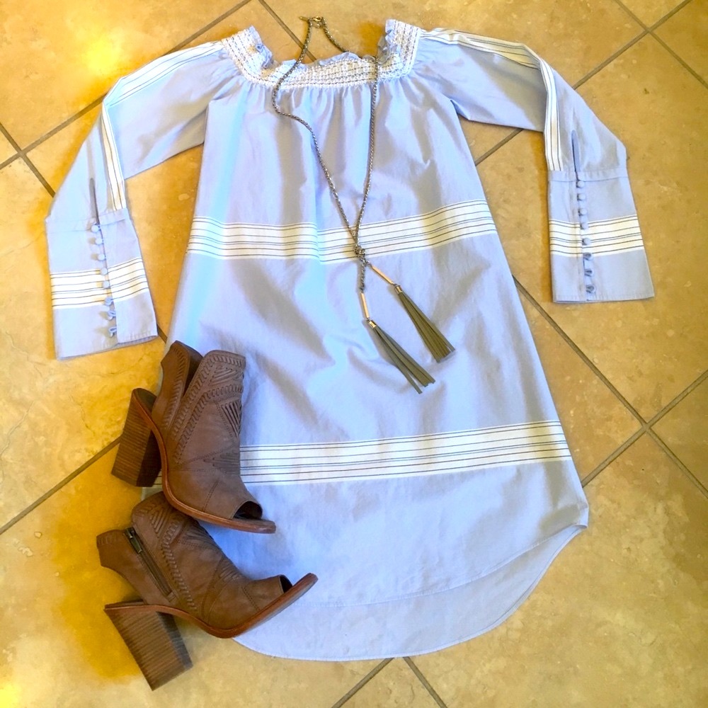 Off The Shoulder Tunic Dress - Picture 2 of 11